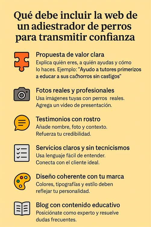 web de adiestrador de perros